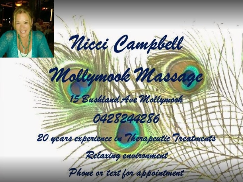 Nicci Campbell,Mollymook Massage,Mollymook,massage,mollymook beach waterfront